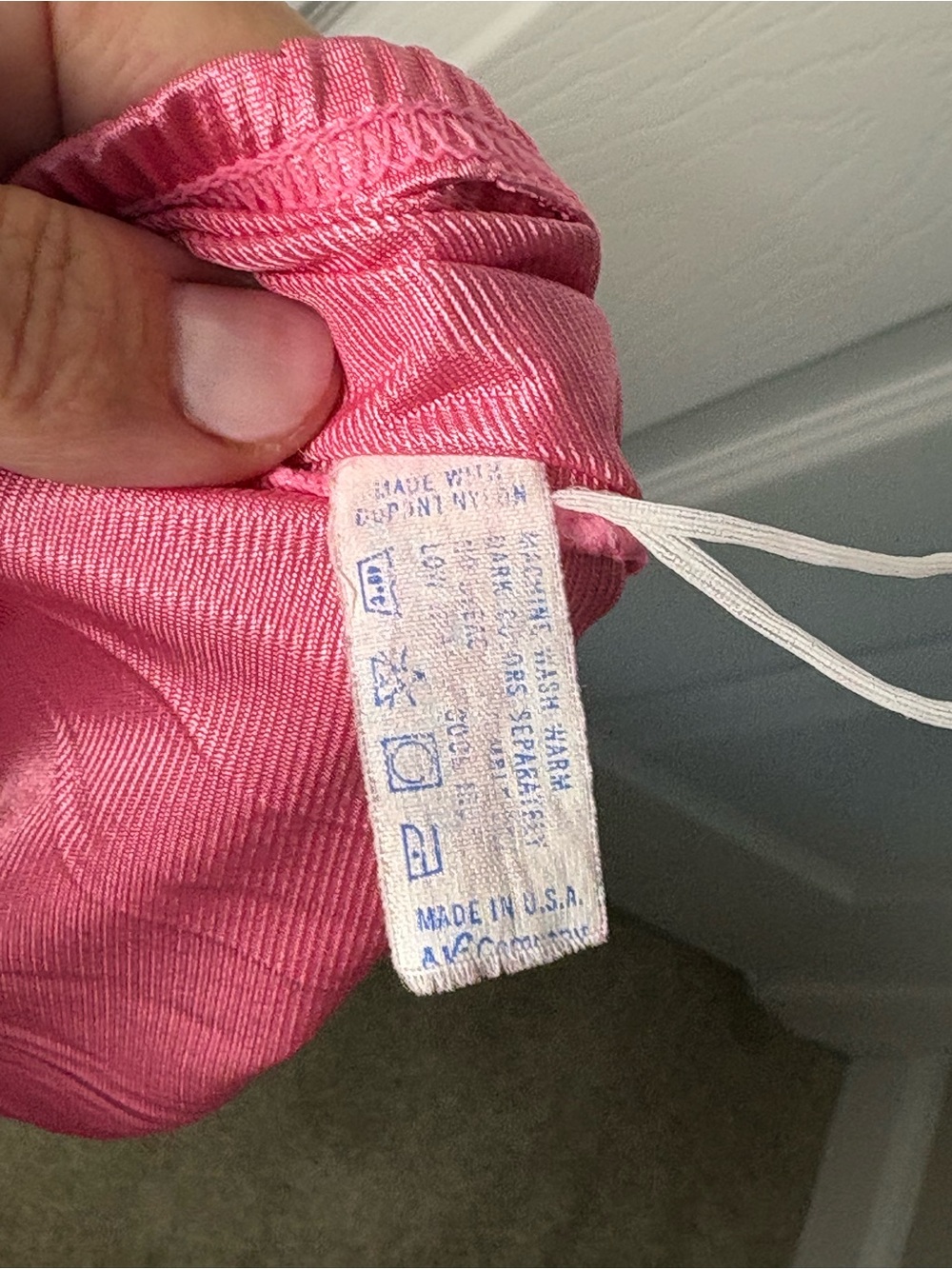 Vanity Fair Pink Satin Pajama Set with Lace Trim - Picture 7 of 7